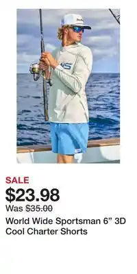 Cabela's World Wide Sportsman 6 3D Cool Charter Shorts offer