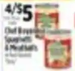 Pioneer Supermarkets Chef Boyardee Spaghetti & Meatballs offer