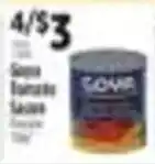 Pioneer Supermarkets Goya tomato sauce offer