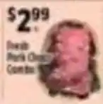 Pioneer Supermarkets Fresh Pork Chops Combo offer