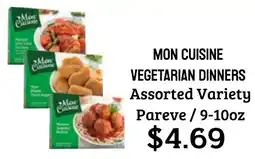 Seven Mile Market Mon cuisine vegetarian dinners offer
