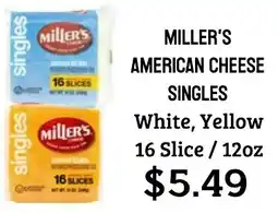 Seven Mile Market Miller's american cheese singles offer