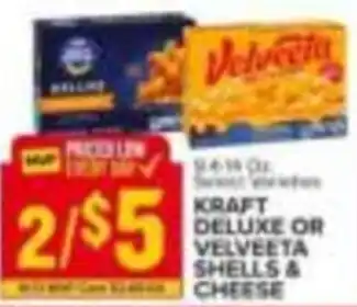 Food Lion Kraft Deluxe or Velveeta Shells & Cheese offer