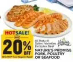 Food Lion Nature's Promise Pork, Poultry or Seafood offer