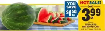 Food Lion Seedless watermelons offer