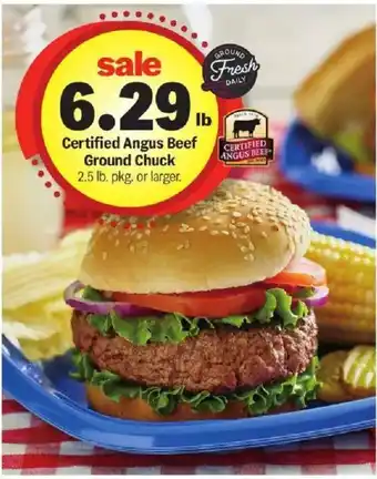Meijer Certified Angus Beef Ground Chuck offer