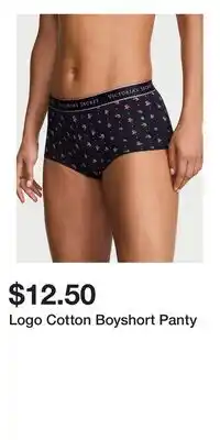Victoria's Secret Logo Cotton Boyshort Panty offer