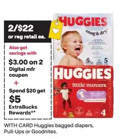 CVS Huggies bagged diapers offer