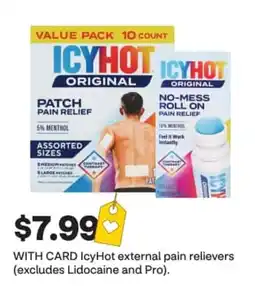 CVS IcyHot external pain relievers offer