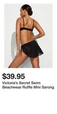 Victoria's Secret Victoria's Secret Swim Beachwear Ruffle Mini Sarong offer