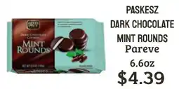 Seven Mile Market Paskesz dark chocolate mint rounds offer