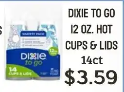 Seven Mile Market Dixie to go hot cups & lids offer