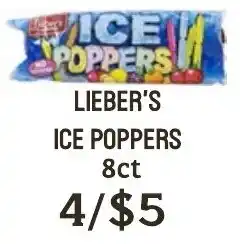 Seven Mile Market Lieber's ice poppers offer