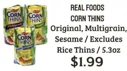 Seven Mile Market Real Foods Corn Thins offer