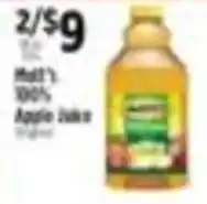 Pioneer Supermarkets Mott's 100% Apple Juice offer