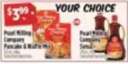 Pioneer Supermarkets Pearl Milling Company Pancakes & Syrup offer