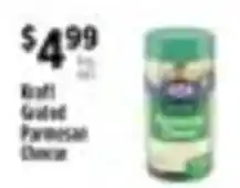 Pioneer Supermarkets Kraft Grated Parmesan Cheese offer