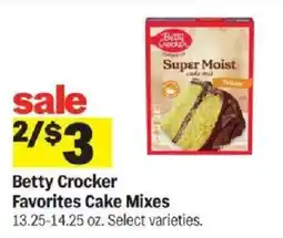Meijer Betty Crocker Favorites Cake Mixes offer