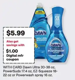 CVS Dawn dish soap offer
