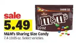 Meijer M&M's Sharing Size Candy offer