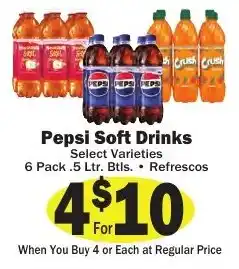 Sellers Bros Pepsi Soft Drinks offer