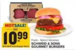 Food Lion Schweid & Sons Gourmet Burgers offer