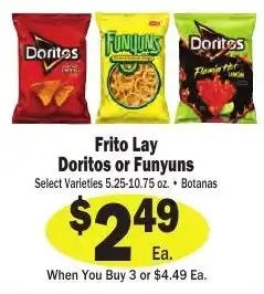 Sellers Bros Frito Lay Doritos or Funyuns offer