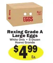 Sellers Bros Rexing Grade A Large Eggs offer