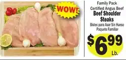 Sellers Bros Certified Angus Beef Beef Shoulder Steaks offer