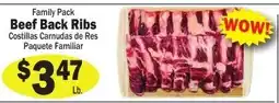 Sellers Bros Family Pack Beef Back Ribs offer