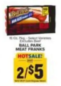 Food Lion Ball Park meat franks offer