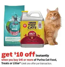 Meijer Purina Cat Food, Treats or Litter offer