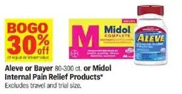 Meijer Aleve or Bayer or Midol Internal Pain Relief Products offer