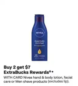 CVS Nivea hand & body lotion, facial care or Men shave products offer