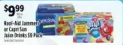 Pioneer Supermarkets Kool-Aid Jammers or Capri Sun Juice Drinks offer