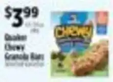 Pioneer Supermarkets Quaker Chewy Granola Bars offer