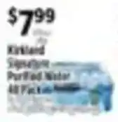 Pioneer Supermarkets Kirkland Signature Purified Water offer
