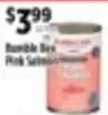 Pioneer Supermarkets Bumble Bee Pink Salmon offer