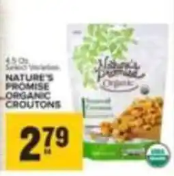 Food Lion Nature's Promise Organic Croutons offer