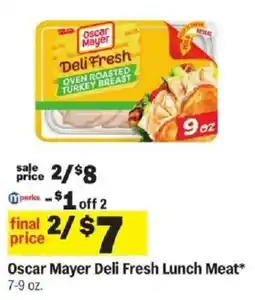 Meijer Oscar Mayer Deli Fresh Lunch Meat offer