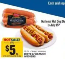 Food Lion Dietz & Watson Wieners offer