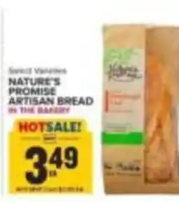 Food Lion Nature's Promise Artisan Bread offer