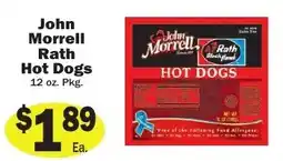 Sellers Bros John Morrell Rath Hot Dogs offer