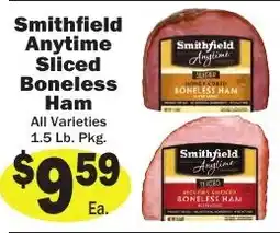 Sellers Bros Smithfield Anytime Sliced Boneless Ham offer