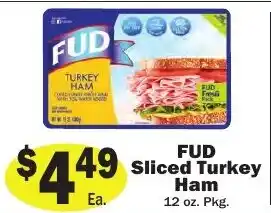 Sellers Bros Fud sliced turkey ham offer