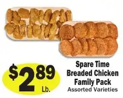 Sellers Bros Spare Time Breaded Chicken Family Pack offer