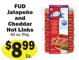 Sellers Bros Fud jalapeño and cheddar hot links offer