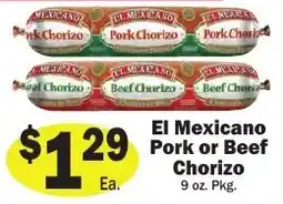 Sellers Bros El Mexican Pork or Beef Chorizo offer