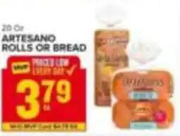 Food Lion Artesano rolls or bread offer