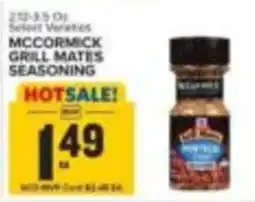 Food Lion McCormick Grill Mates Seasoning offer